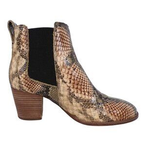 Madewell The Regan Chelsea Boot in Snake Embossed Leather Size 7 #1082